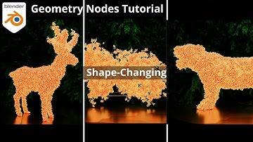 Curling Curves Shape Changing Mesh with Geometry Nodes | Blender Tutorial - Blender 3.1