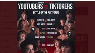 Full Youtubers vs TikTokers Boxing Match Line Up (Danny Duncan, Bryce Hall, Jarvis and more) News