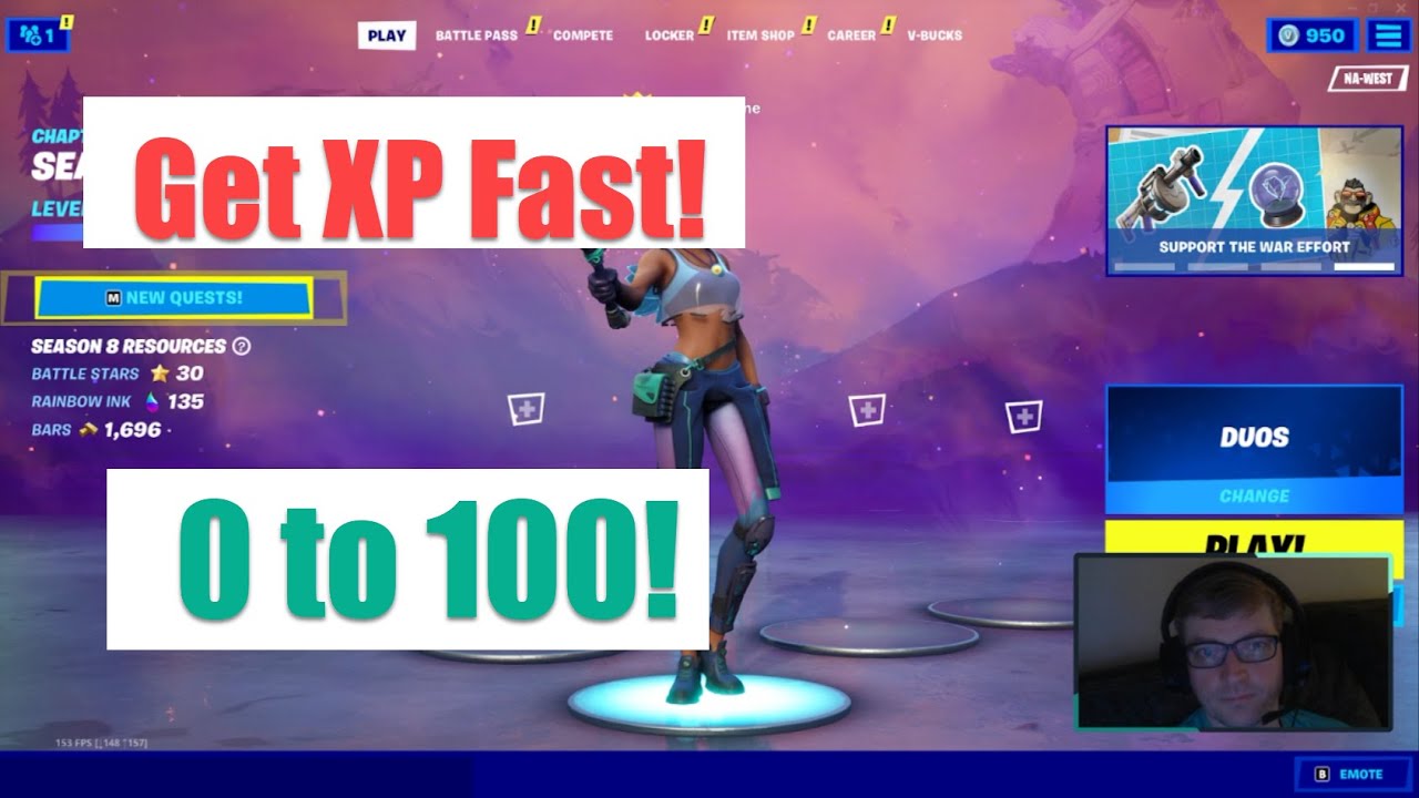 Get XP in Fortnite from Quests and Punchcards!