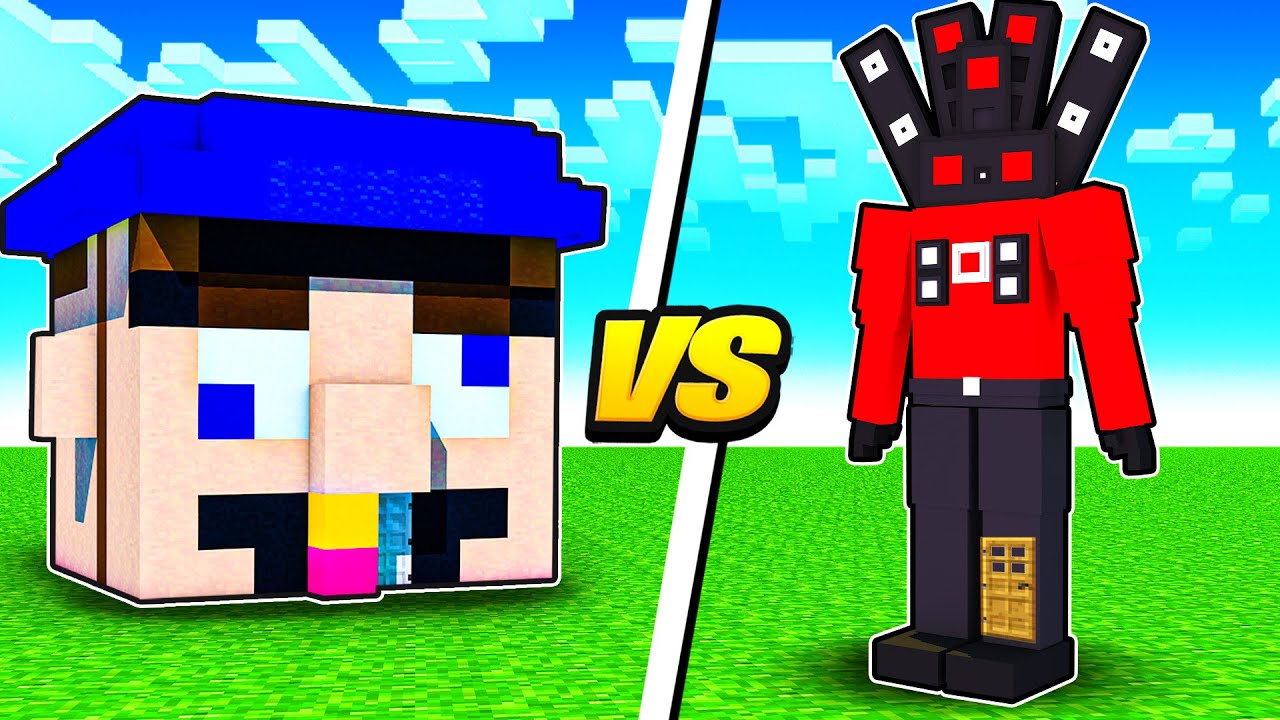 Marvin Minecraft Jeffy vs Marvin SPEAKERMAN House Battle in Minecraft! - YouTube