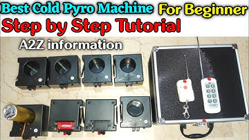 D08 Pyro Machine Tutorial, Best for Beginner, Cold Fire Remote System, Cold Fountain, Remote System