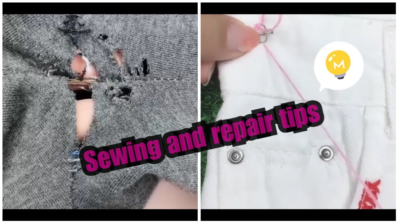 Sewing and repair tips for professional result YouTube