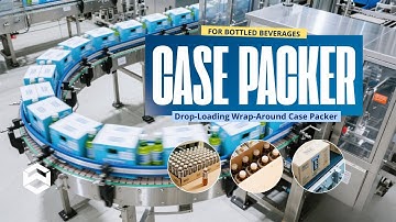 WIN-WIN PACK Suntory Production Line | Drop-Loading Wrap-Around Case Packer for Bottled Beverages