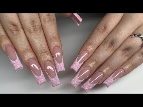 Glitter Frenchtip Nails | Watch Me Work | Lauhzar