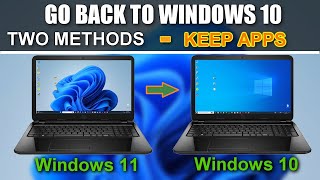 ✨Go Back to Windows 10 from Windows 11 No File Loss\Before & After 10 Days⏩Two Metods