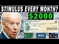 DONE! $2,000 Fourth Stimulus Cash Payment | Stimulus Every Month 2021 | Credit Viral