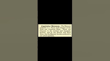 Capitular Masonry: Encyclopedia of Freemasonry By Albert G. Mackey