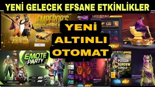 YENİ ALTINLI OTOMAT İFADE PARTİSİ YENİ EFSANE KOSTÜM VE DAHA FAZLASI Free Fire