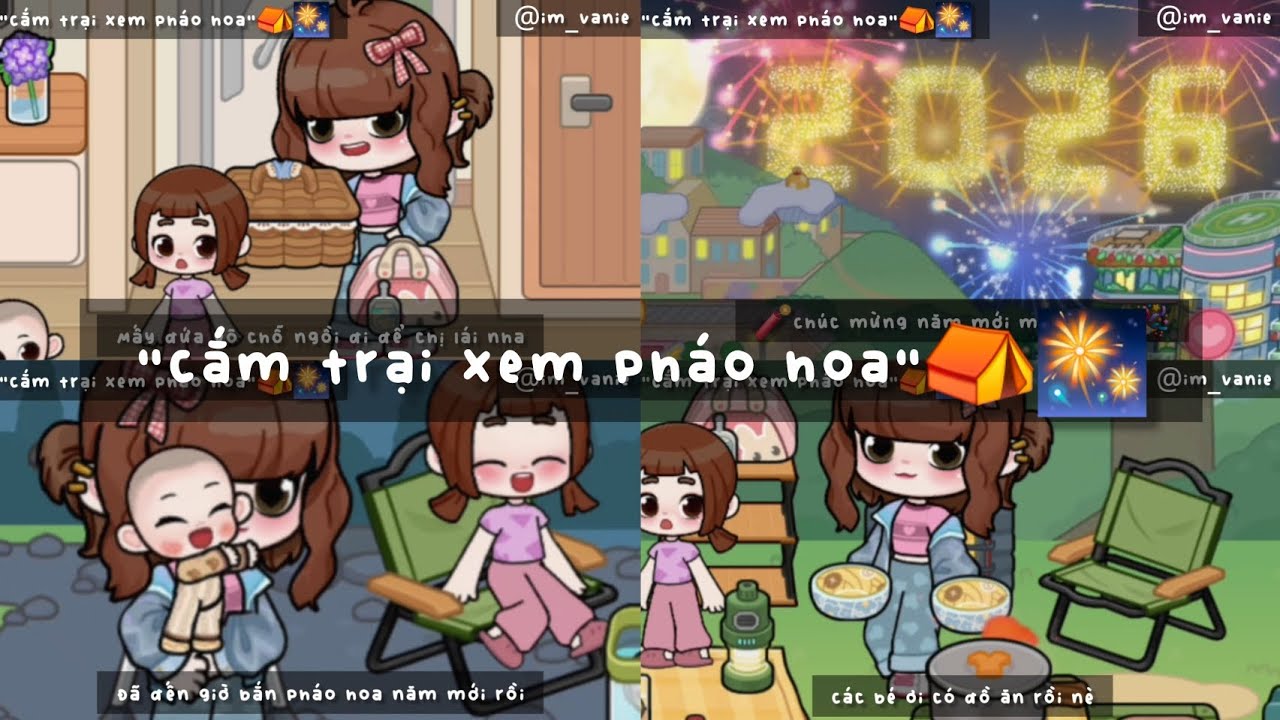 "Cắm trại xem pháo hoa"⛺️🎆||Game World #11 