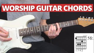 Worship Guitar Chords: most common chords and voicings