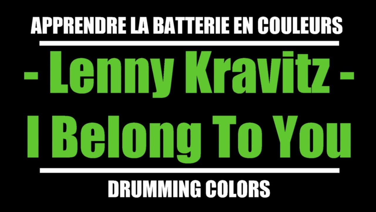 Lenny Kravitz I Belong To You Drum Cover Drumming Colors