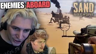 xQc DESIGN WAR MACHINES | SAND: Raiders of Sophie ft. Jesse (Extraction Shooter) screenshot 4