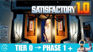 Tier 0 + Phase 1 Complete! + Coal Power - Satisfactory 1.0 Live (Day 1) Full Stream
