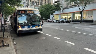 MTA Special: 2010 Novabus LFS Artic #1215 On The M101 Limited Bus Leaving 3 Av & E 86 St (6/28/2023)
