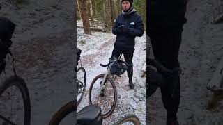 #лес #велосипед  зимний лес на Scott scale 950