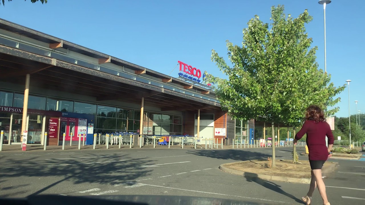 Middle day of the year! Caroline tv goes to Tesco ATM