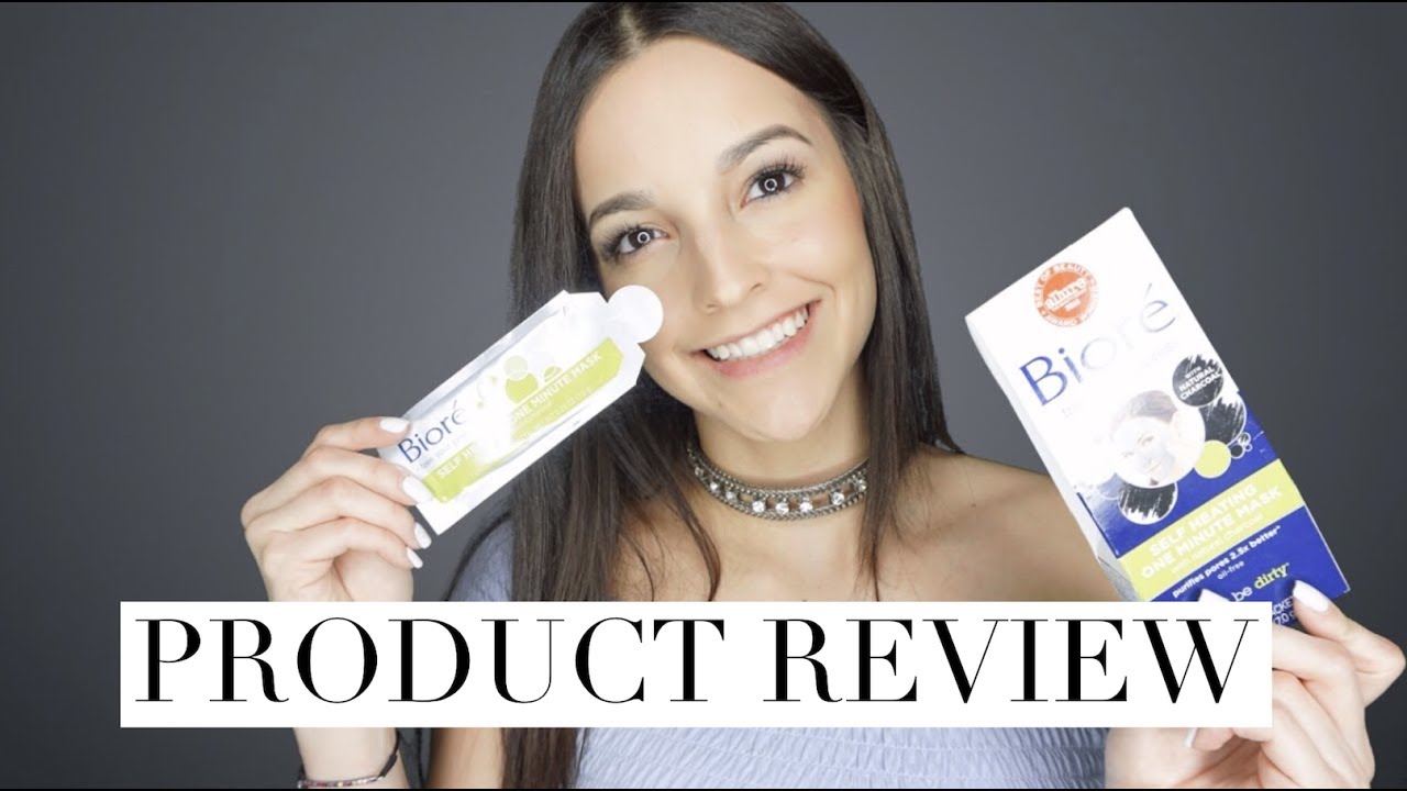 Bioré Self Heating Mask Review GREAT MASK FOR ACNE YouTube