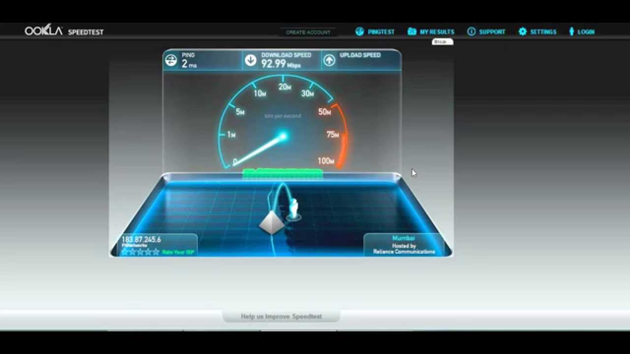 speedtest network speedtest network
