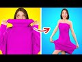 TRUCOS DE ROPA PARA MEJORAR TU GUARDARROPA || Consejos Divertidos y Creativos Por 123GO!GOLD