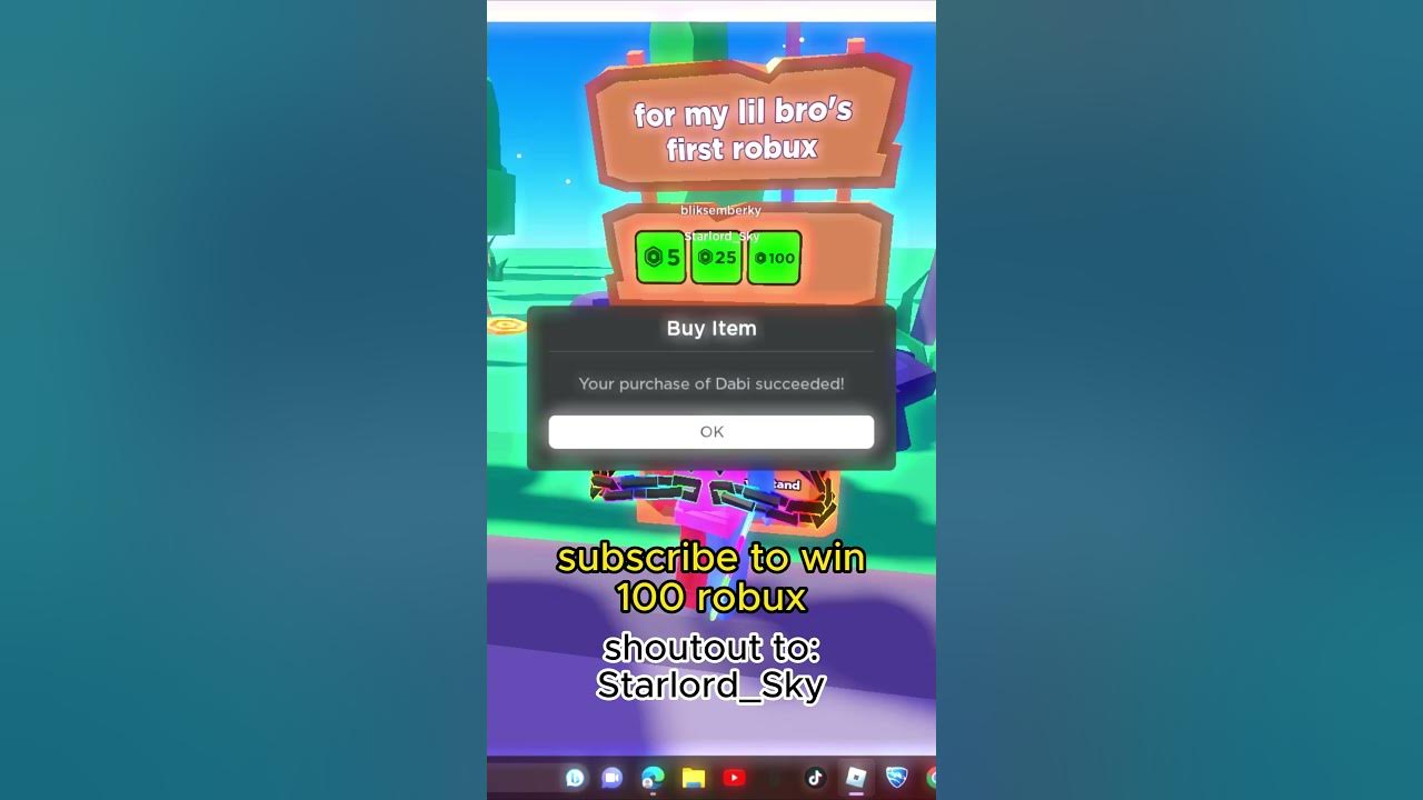 gifting my subscribers robux / subscribe to win robux - YouTube