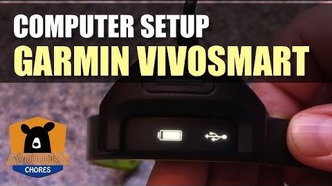 Garmin Vivosmart - How to Setup to a Computer