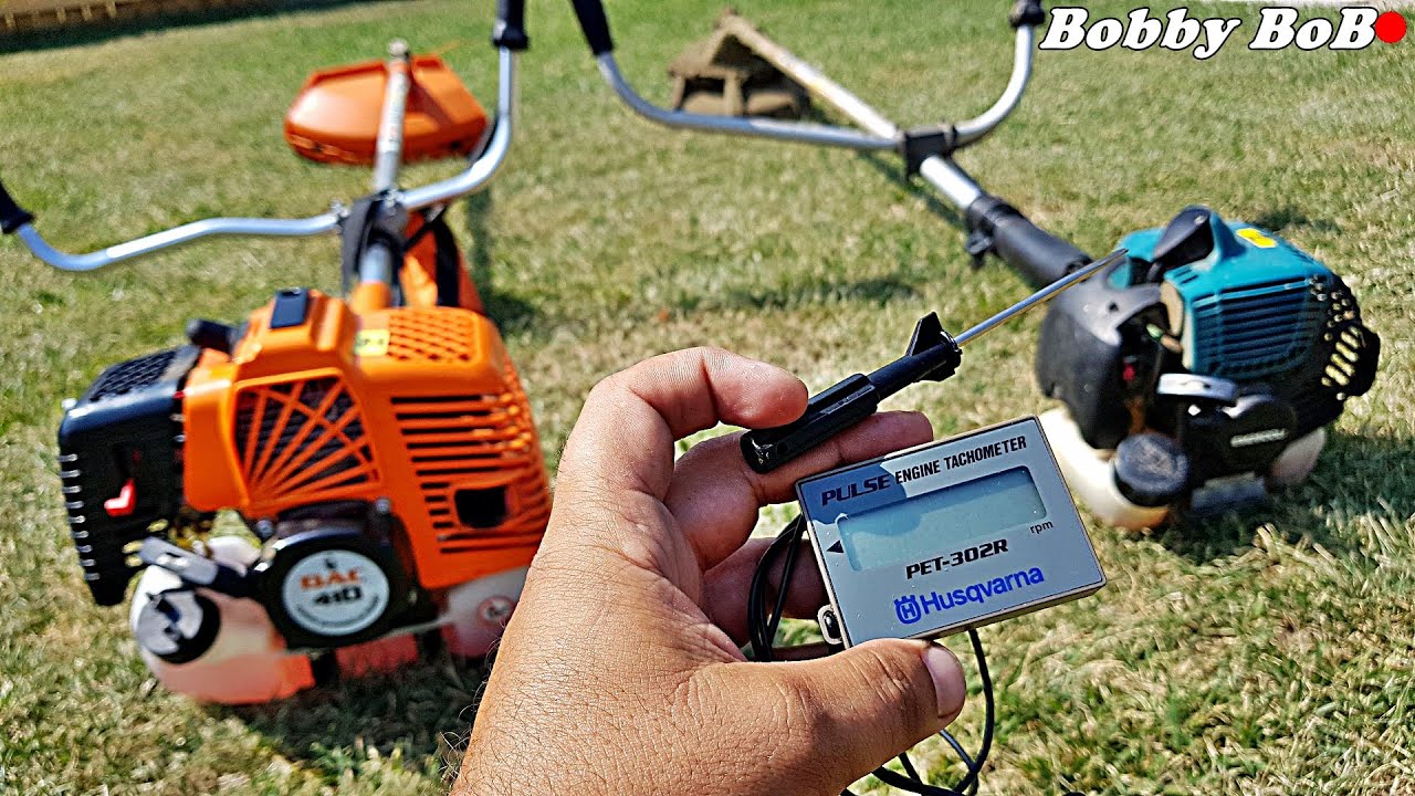 Am reglat motocoasa Ruris Dac 410 la turatie identica cu Makita Em2600u