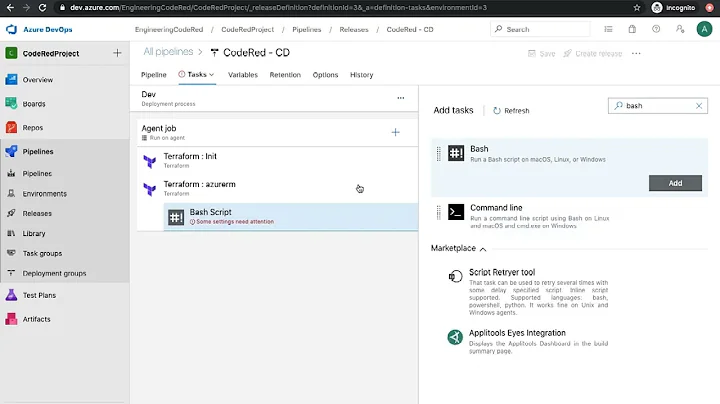Azure DevOps Continuous Deployment