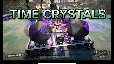 Satisfactory update 1.0 new item TIME CRYSTALS