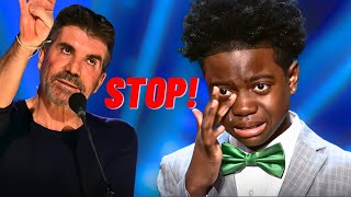 Simon STOPS 11-Year-Old Boy and Makes Him Sing Without Music! Watch What Happens...