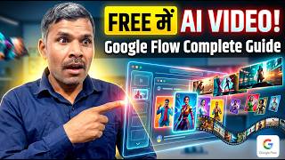 Google Flow Complete Guide in Hindi | Character Definition और Free Video Creation | Full Tutorial !!