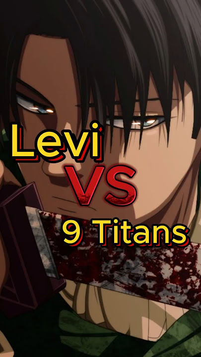 Levi Ackerman vs Titans in Attack on Titan | Who Survives? 💀  #anime #attackontitan #leviackerman