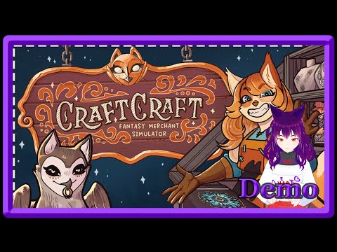 🔨CraftCraft: Fantasy Merchant Simulator✨ DEMO Making the wierdest kind of stuff to feed my owlcat