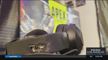 Only On: Gamer saved by headset when stray bullet flies through bedroom window