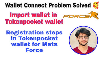 Import Trust wallet in Tokenpocket wallet | wallet connect problem solved.