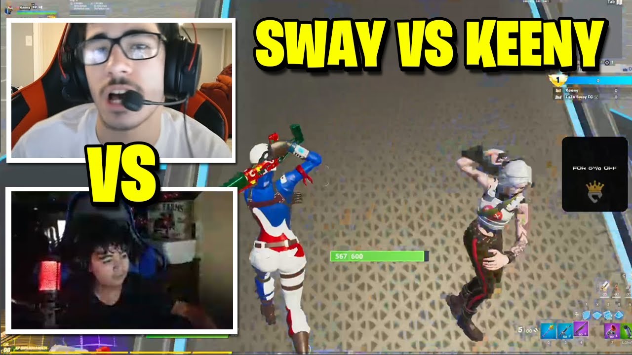 FaZe Sway vs. Keeny 1V1 Chill Buildfights | Fortnite