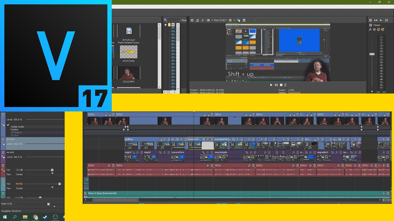 Interface 17. Sony Vegas Pro 19 Интерфейс. Sony Vegas 17.