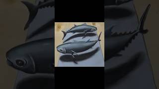 Drawing 3D Tuna Fish