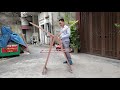 Giàn phơi quần áo chữ A kiểu gấp gọn inox và nhôm