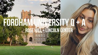 FORDHAM Q&A | INFO + ADVICE FROM A SENIOR 2021 (Rose Hill + Lincoln Center)