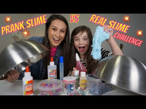 PRANK SLIME vs REAL SLIME CHALLENGE met MEISJEDJAMILA - Bibi