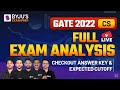 GATE 2022 CSE Exam Analysis | GATE CSE Paper Analysis 2022 | Checkout Answer Key & Expected Cut off