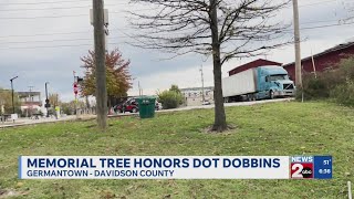 Memorial tree honors Dot Dobbins
