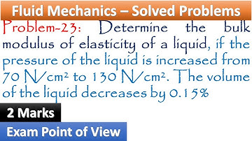 Determine the #bulkmodulus of #elasticity  | #fluidmechanics |Tamil | @ooruvathuarivu