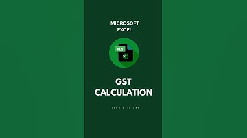 GST Calculation | Excel