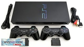 Sony PS2 Game System Gaming Console with 2 WIRELESS CONTROLLERS PLAYSTATION 2 Black