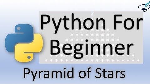 Python Tutorial for Beginners | Create Star Pyramid with Loop #21
