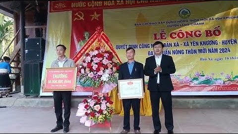 Lễ công bố Quyết định công nhận bản Xã, Yên Khương đạt chuẩn nông thôn mới 2024