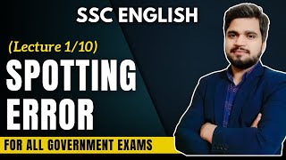 500 Most Important Spotting error PYQ’s | Easy Trick | English Grammar | Day 1/10 | English