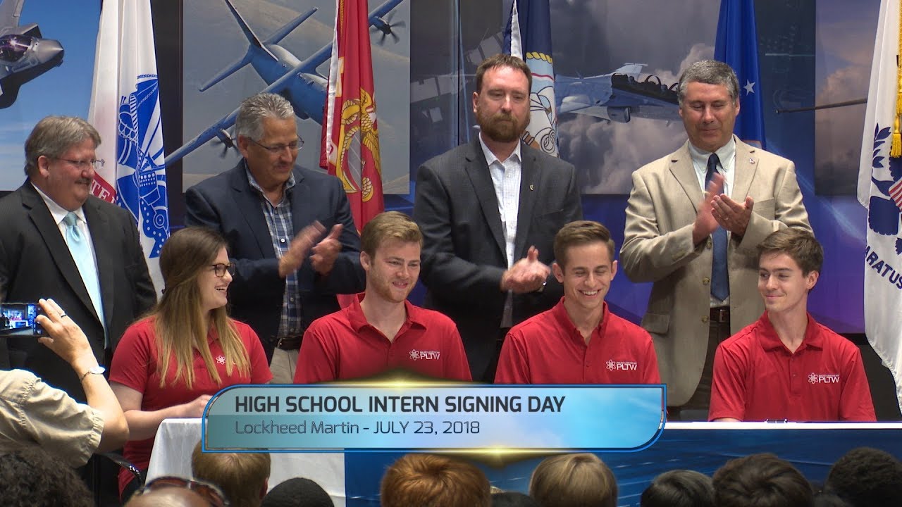 2018 Lockheed Martin High School Intern Signing YouTube