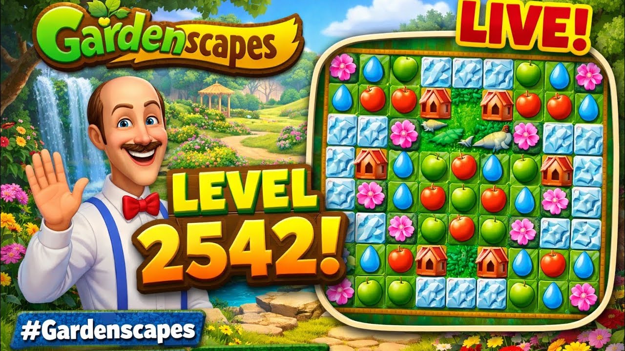 ardenscapes LIVE 🔥 Level 2542 | Hard Level Challenge 😱 | Gameplay Walkthrough